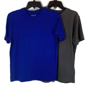 Simply Styled Boys Set of 2 Solid T-Shirt Sz Large